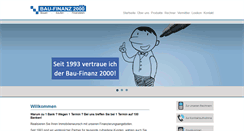 Desktop Screenshot of bau-finanz2000.de