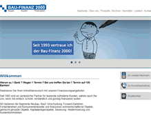 Tablet Screenshot of bau-finanz2000.de